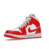 BQ6472-116_15 S1 Air Jordan 1 Mid Syracuse para mujer, blanco, rojo habanero, BQ6472-116