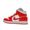 BQ6472-116_22 S1 Air Jordan 1 Mid Syracuse para mujer, blanco, rojo habanero, BQ6472-116