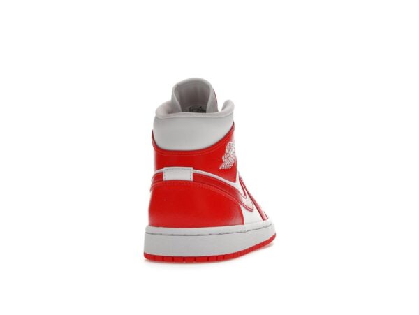BQ6472-116_29 S1 Air Jordan 1 Mid Syracuse para mujer, blanco, rojo habanero, BQ6472-116