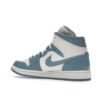 Jordan 1 Mid UNC (2022) para mujer, blanco/azul, BQ6472-141