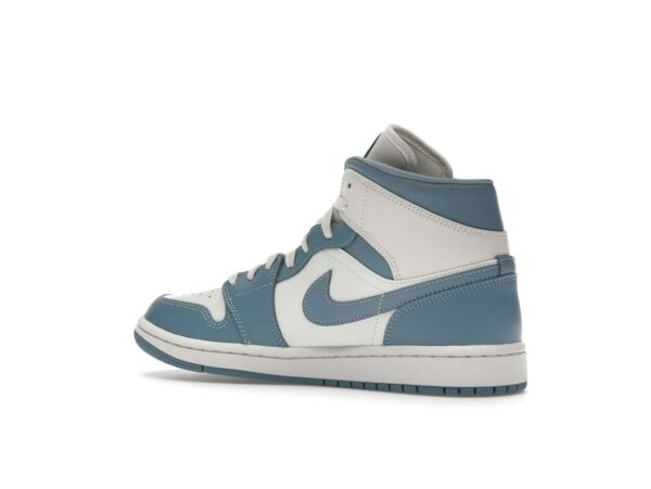 Jordan 1 Mid UNC (2022) para mujer, blanco/azul, BQ6472-141