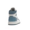Jordan 1 Mid UNC (2022) para mujer, blanco/azul, BQ6472-141