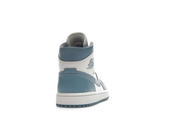 Jordan 1 Mid UNC (2022) para mujer, blanco/azul, BQ6472-141