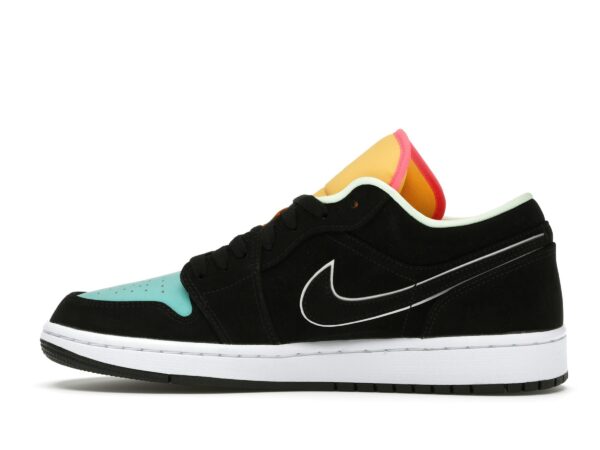 Jordan 1 Low Negro Verde Aurora Naranja Láser – CK3022-013