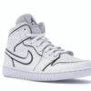 Air Jordan 1 Mid Iridescent Reflective White (Mujer) – CK6587-100