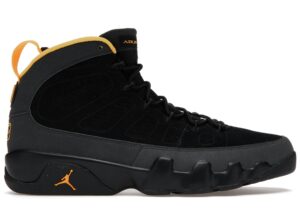 Zapatillas Air Jordan 9 Retro en color carbón oscuro y dorado universitario – CT8019-070