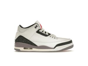 Air Jordan 3 Retro Gris Cemento CT8532-106 Blanco Cumbre Rojo Fuego