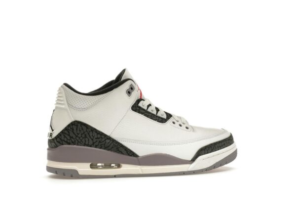 Air Jordan 3 Retro Gris Cemento CT8532-106 Blanco Cumbre Rojo Fuego