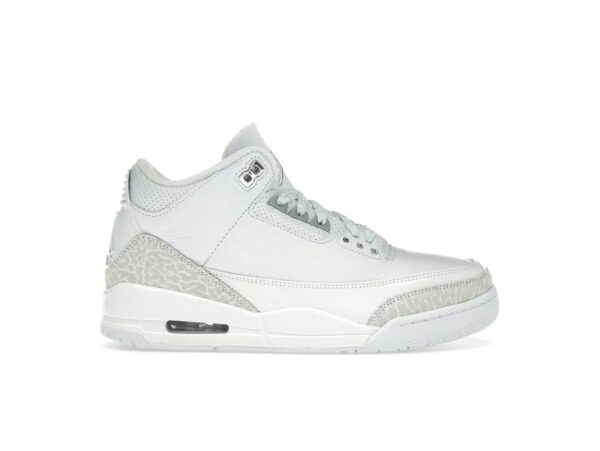 Jordan 3 Retro Pure Money (2025) Blanco/Blanco/Plata metalizado CT8532-111