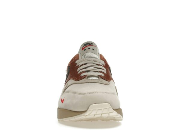 Nike Air Max 1 Amsterdam – CV1638-200 Zapatillas de pana, ante y cuero color rojo corteza