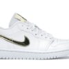 Air Jordan 1 Low Blanco Dorado Metálico (Mujer) – CZ4776-100