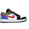 Air Jordan 1 Low Multicolor con puntera negra para mujer CZ4776-101