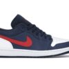 Air Jordan 1 Low USA (CZ8454-400) – Azul marino medianoche/Rojo gimnasio/Blanco