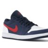 Air Jordan 1 Low USA (CZ8454-400) – Azul marino medianoche/Rojo gimnasio/Blanco