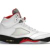 Jordan 5 Retro Rojo Fuego con Lengüeta Plateada (2020) – DA1911-102