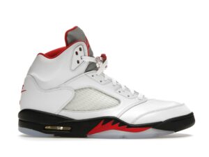 Jordan 5 Retro Rojo Fuego con Lengüeta Plateada (2020) – DA1911-102