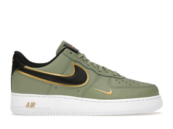 Nike Air Force 1 Low '07 LV8 Doble Swoosh Verde Oliva Dorado Negro – DA8481-300