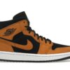 Zapatillas Air Jordan 1 Mid Desert Ochre de piel para mujer – DB5453-700