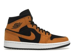 Zapatillas Air Jordan 1 Mid Desert Ochre de piel para mujer – DB5453-700