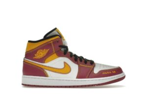 Zapatillas Air Jordan 1 Mid Día de los Muertos DC0350-100 blancas/fucsia-naranja-negras