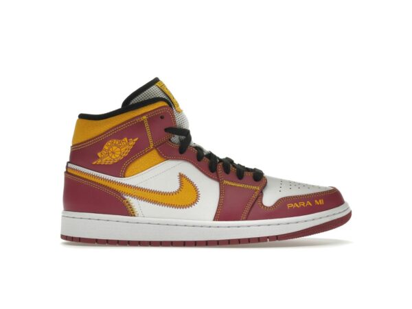 Zapatillas Air Jordan 1 Mid Día de los Muertos DC0350-100 blancas/fucsia-naranja-negras