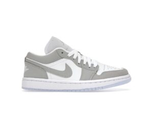 Zapatillas Jordan 1 Low Wolf Grey DC0774-105 para mujer, color blanco/gris lobo