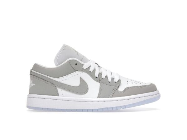 DC0774-105_01 S1 Zapatillas Jordan 1 Low Wolf Grey DC0774-105 para mujer, color blanco/gris lobo