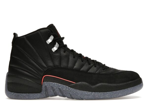 Air Jordan 12 Retro Utility DC1062-006 Cuero negro y suela Nike Grind