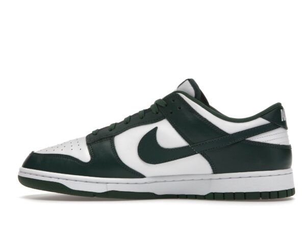 Zapatillas Nike Dunk Low Michigan State DD1391-101 de cuero verde universitario y blanco