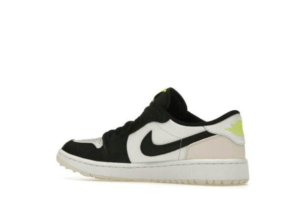 Jordan 1 Retro Low Golf Phantom Volt DD9315-108 Zapatillas de golf blancas y negras