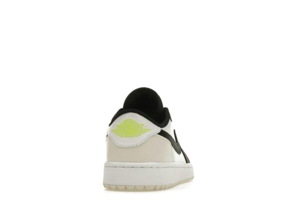 Jordan 1 Retro Low Golf Phantom Volt DD9315-108 Zapatillas de golf blancas y negras