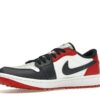 Jordan 1 Retro Low Golf Shoes – Blanco/Obsidiana/Rojo Universitario – DD9315-113
