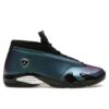 Jordan 14 Retro Love Letter para mujer DH4121-300 Verde azulado mineral plateado metalizado