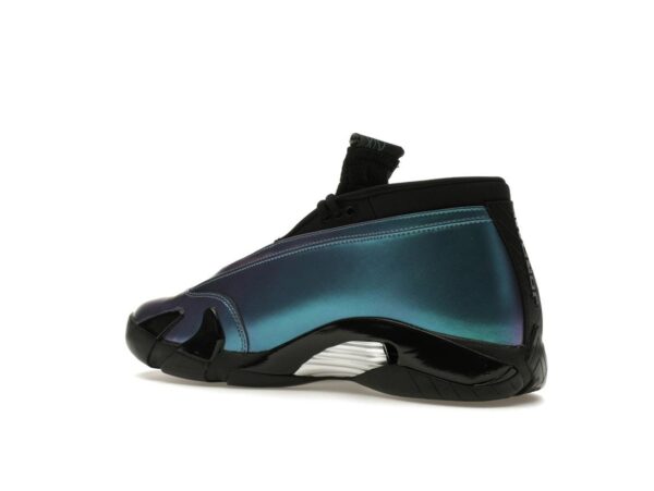 Jordan 14 Retro Love Letter para mujer DH4121-300 Verde azulado mineral plateado metalizado