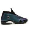 Jordan 14 Retro Love Letter para mujer DH4121-300 Verde azulado mineral plateado metalizado