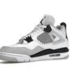 Zapatillas Air Jordan 4 Retro Military de cuero negro y blanco – DH6927-111