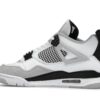 Zapatillas Air Jordan 4 Retro Military de cuero negro y blanco – DH6927-111