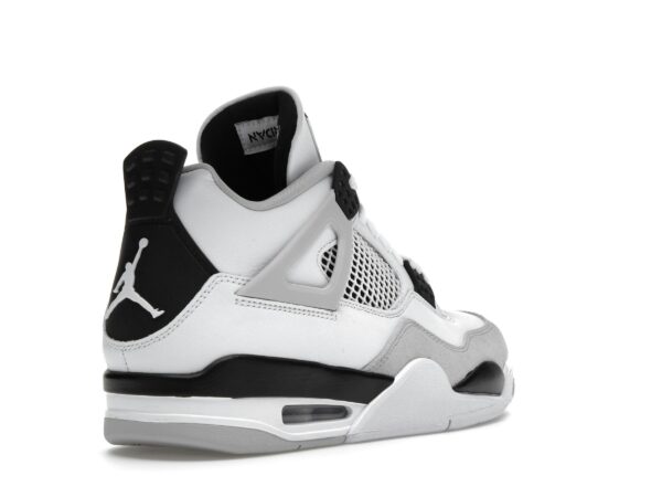 Zapatillas Air Jordan 4 Retro Military de cuero negro y blanco – DH6927-111