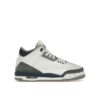 Zapatillas Air Jordan 3 Retro Midnight Navy GS (DM0967-140), color blanco, gris cemento y negro