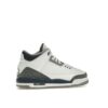 Zapatillas Air Jordan 3 Retro Midnight Navy GS (DM0967-140), color blanco, gris cemento y negro