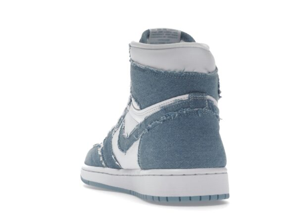 Zapatillas Air Jordan 1 Retro High OG Denim para mujer – Blanco/Azul Desgastado/Dorado Metalizado – DM9036-104