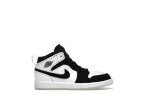 Jordan 1 Mid SE Diamond (PS) Zapatillas preescolares – Blanco/Multicolor/Negro – DN4323-100