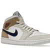 Air Jordan 1 Mid Tan Suede DO6726-100 Blanco/Rojo Team/Caqui/Azul Vacío