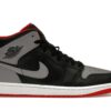 Jordan 1 Mid Bred Shadow Leather - Negro/Rojo/Gris - DQ8426-006