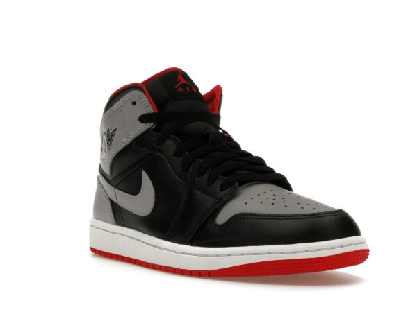 Jordan 1 Mid Bred Shadow Leather - Negro/Rojo/Gris - DQ8426-006