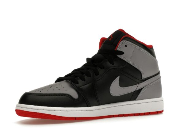 Jordan 1 Mid Bred Shadow Leather - Negro/Rojo/Gris - DQ8426-006