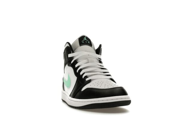 Jordan 1 Mid Green Glow DQ8426-103 Zapatillas blancas/negras-verdes Glow