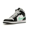 Jordan 1 Mid Green Glow DQ8426-103 Zapatillas blancas/negras-verdes Glow