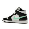 Jordan 1 Mid Green Glow DQ8426-103 Zapatillas blancas/negras-verdes Glow