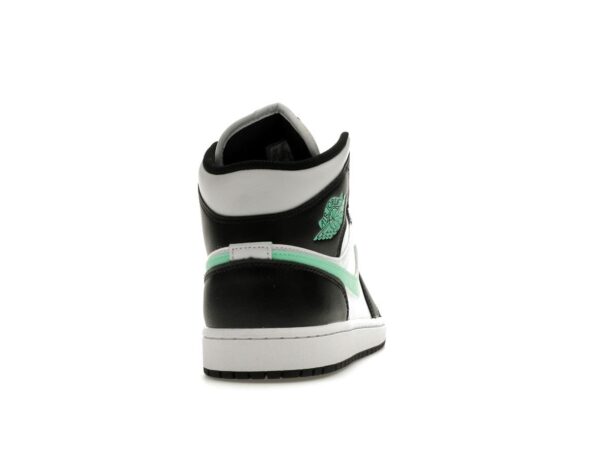 Jordan 1 Mid Green Glow DQ8426-103 Zapatillas blancas/negras-verdes Glow